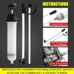 200ml Syringe Type Suction And Injection Dual-purpose Oil Change Tool Manual Oil Filling Device