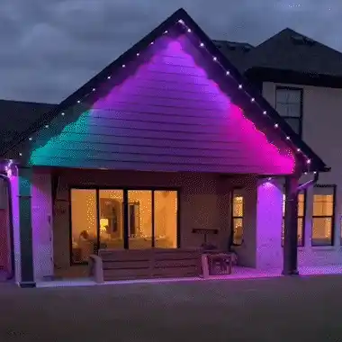 Colorful outdoor lights