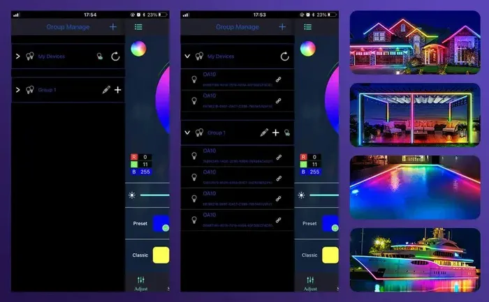 App control interface