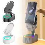 2025 Upgraded Cell Phone Stand with Induction Speaker/Power Bank/Atmosphere Light - Image 4