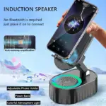 2025 Upgraded Cell Phone Stand with Induction Speaker/Power Bank/Atmosphere Light - Image 3
