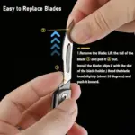 Folding Scalpel Knife with 10pcs Replaceable Blades - Image 8