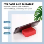 3-in-1 Retractable Charging Cable with Phone Stand – Apple / Type-C / Micro USB - Image 6